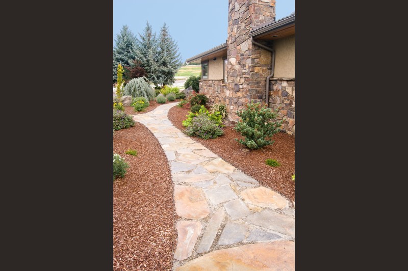 Flagstone pathway