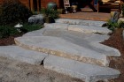 Custom cut granite steps